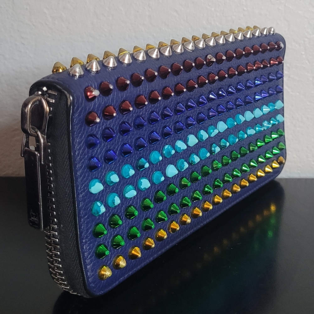 Christian Louboutin Panettone Long Wallet Multicolor Studs - Picture 2 of 15
